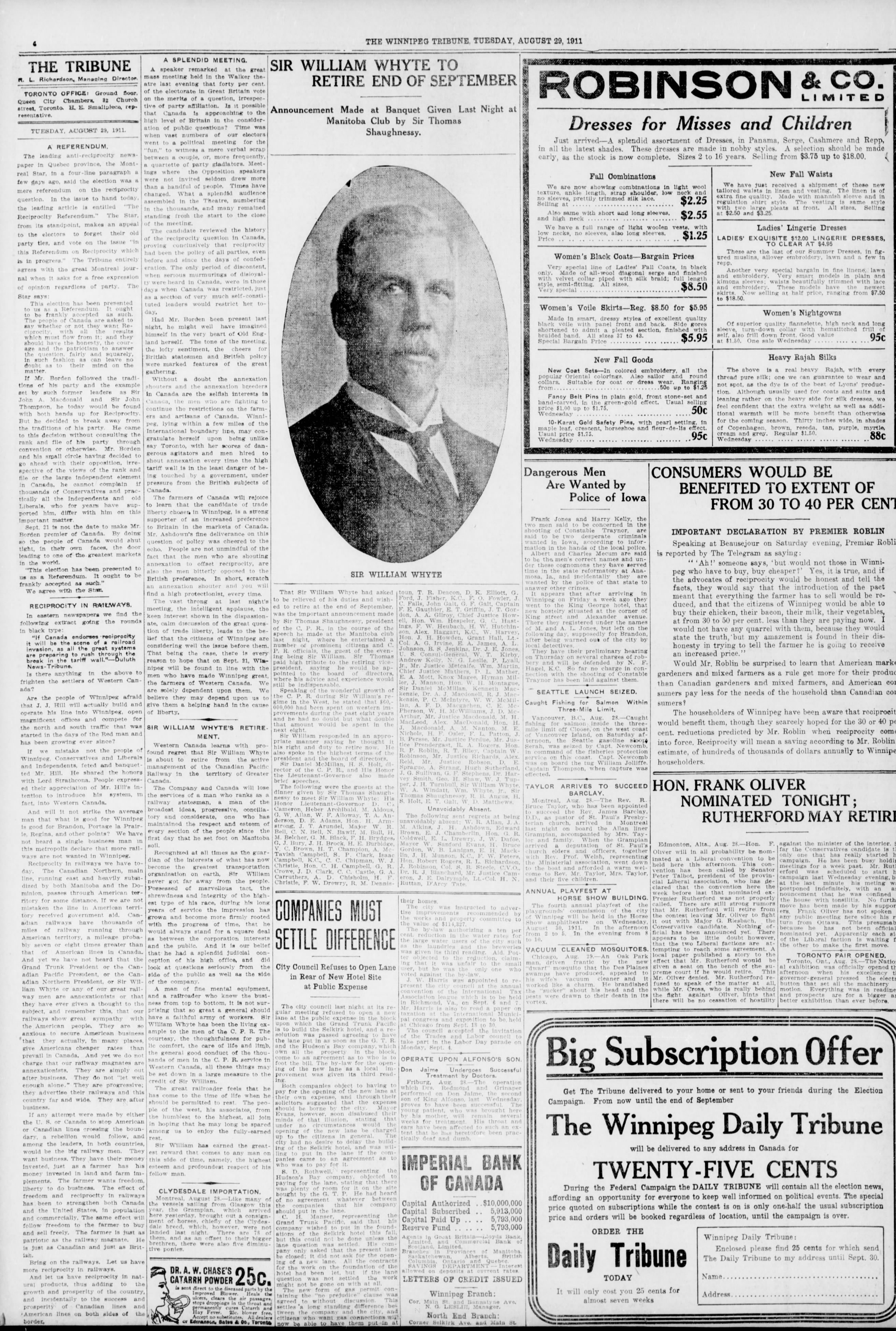 Newspaper scan: A tribute as retirement approaches