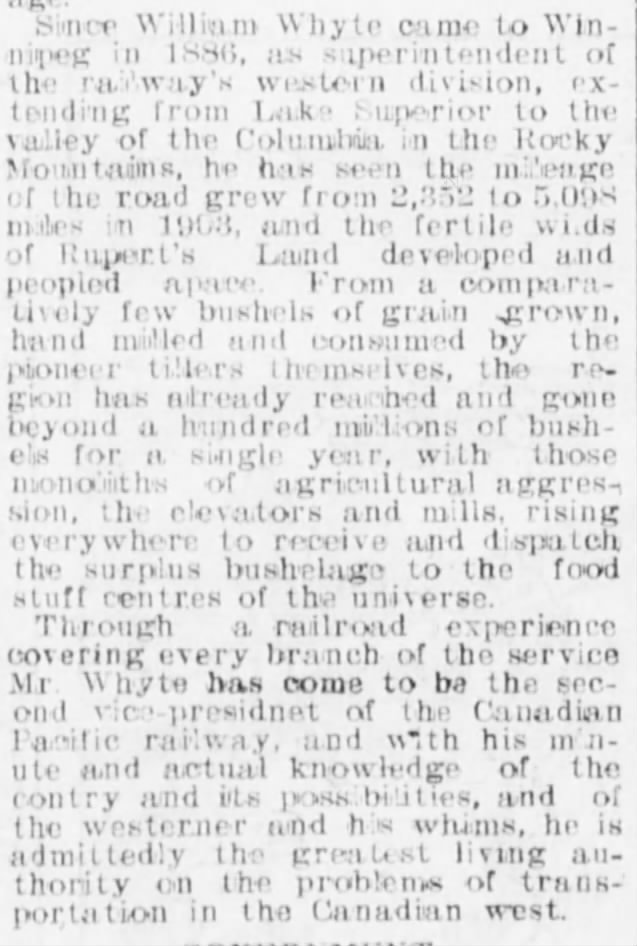 Newspaper scan: Railway growth since 1886