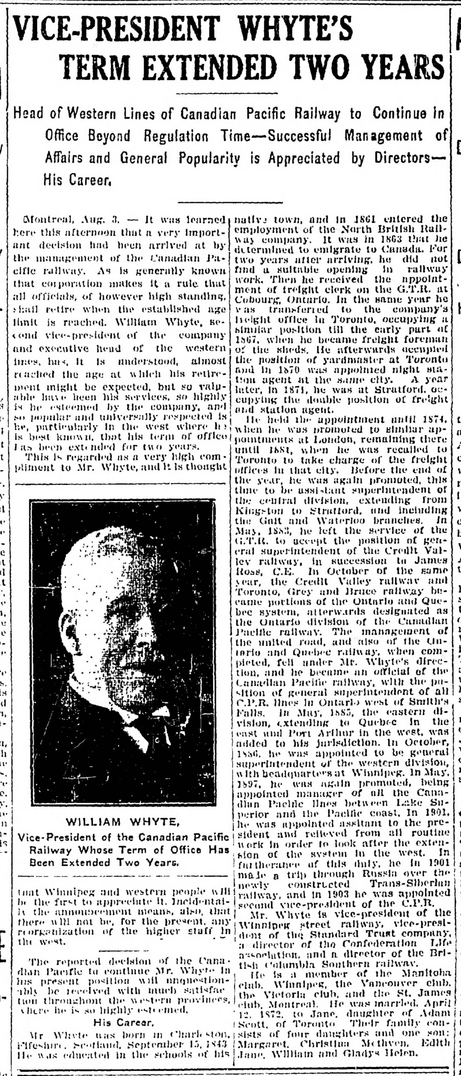 Newspaper scan: Two more years at the railway